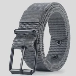 darkleatheris Men Casual, Evening, Formal Grey Nylon Belt-picture-15