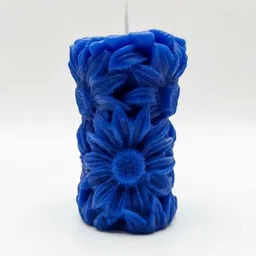 frendora Queen Of Flower Fragrance For Home & Party And Aneversary Decoration Sky Blue Candle image 5