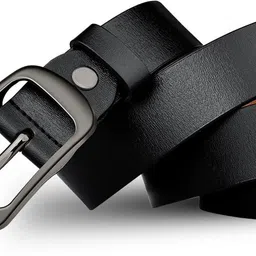 zoro Men Formal, Casual, Party, Evening Black Genuine Leather Belt image 3