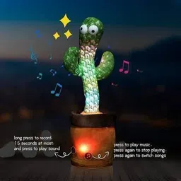 jammy zones Dancing Cactus with Lights Up Talking Singing Toy Decoration Speaking Toy J39 image 4