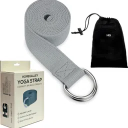 homegalley Adjustable Cotton Yoga Strap for Flexibility, Stretching, Yoga, Fitness Cotton Yoga Strap-picture-30
