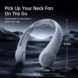 RuHaNest Portable Neck Fan for Women Men Bladeless Personal Fan GHK5 Portable Neck Fan for Women Men Bladeless Personal Fan GHK5 USB Fan image 2
