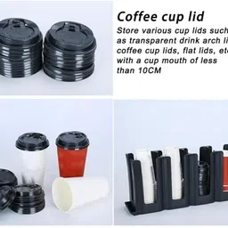 habib ABS Fibre Based 4 Grid Straight Cup Glass Holder Plastic Glass Holder image 5