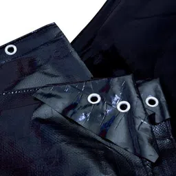 loop BLACK TARPAULIN/TRIPAL 21X15 FEET(252X180 IN) 200GSM UV Resistant And Waterproof Tent - For Waterproof Tent For Multipurpose Plastic Cover for Truck, Roof, Rain,Outdoor,Sun image 3