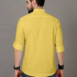 ethnicsutra Men Solid Cotton Blend Straight Kurta image 4