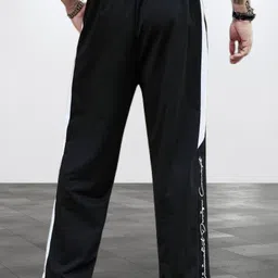 culish Men Printed Black Track Pants image 2