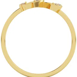 avsar AVR1085YB 14kt Cubic Zirconia Yellow Gold ring image 3