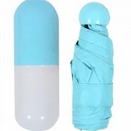 bharti enterprise Folding Compact with Lovely Capsule Case Pocket Umbrella Umbrella image 2