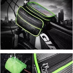 tuhi Waterproof Touch Screen Bicycle Beam Package Bag Multipurpose Storage Carrier Bicycle Phone Holder image 4