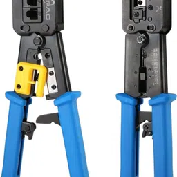 pac RJ45 Crimping Tool Pass-Through Cat5 Cat5e Cat6 Heavy Duty Manual Crimper-picture-13