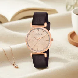 dressberry Modern Classic Rose Gold Watch with Luxe Rose-Gold Finish Analog Watch - For Women DB-LR011-RG-RG image 2