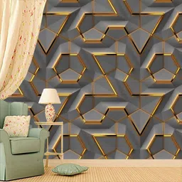 lustichome Vinyl Decorative Multicolor Wallpaper image 1