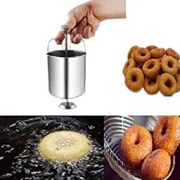 bmiworld Create Perfectly Shaped Vadas and Donuts with Stainless Steel Vada maker Vada Maker image 2