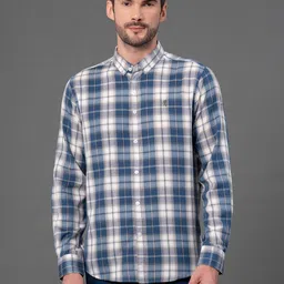 red tape Men Regular Fit Checkered Button Down Collar Casual Shirt-picture-37