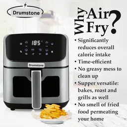 drumstone ulti-Purpose 5L Black Storage Can – Easy to Carry Air Fryer image 3
