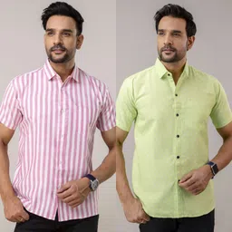 auzaai collection Men Regular Fit Printed Spread Collar Casual Shirt image 4