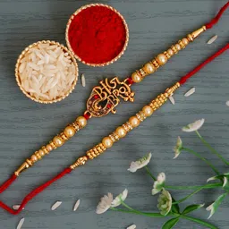 anil rakhi Designer D1171 Assorted Rakhi Set-picture-20