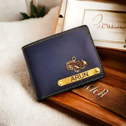 navyaarts Men & Women Casual, Ethnic, Evening/Party, Formal, Travel, Trendy Blue Artificial Leather, Genuine Leather Wallet-picture-18