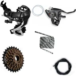 xezon Bicycle 7 Speed Gear Set New Design With Freewheel Chain Derailleur Durable Bicycle Brake Disk-picture-35