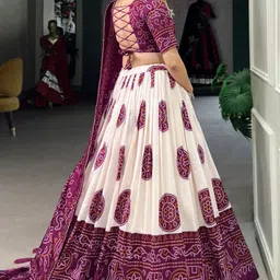 jenijeni biz Self Design Semi Stitched Lehenga Choli image 5