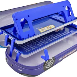 johnnie boy Metal Car Shape Pencil Box for Boys Multi Layer for Kids Stationery Organizer Birthday Return Gift for Children Art Metal Pencil Box image 3