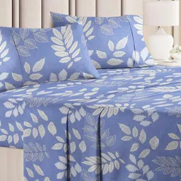 vas collections Cotton Double Flat 160 TC Floral Bedsheet-picture-28