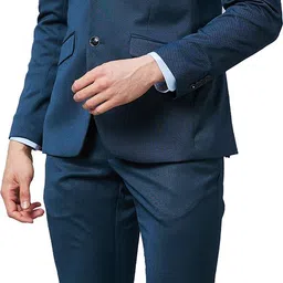 park avenue Men 3 PC Suit Solid Suit-picture-18