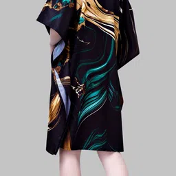 silksutra Printed Polyester Women Kaftan image 3