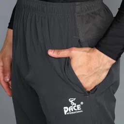 pace international Men Printed Dark Blue Track Pants image 4