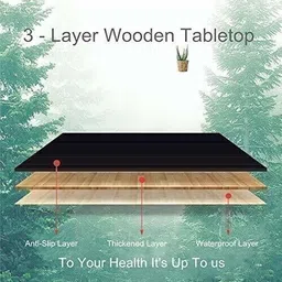 mayko & bayko Foldable multipurpose Table Wood Portable Laptop Table image 4