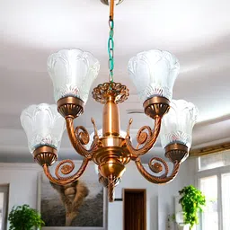 5 Light Portuguese Style COPPER Antique Finished Chandelier Height Adjustable Chandelier Ceiling Lamp-image-51