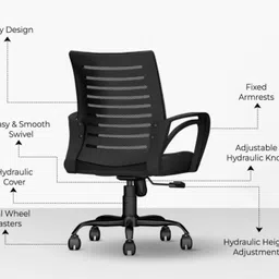 ramanza RA04 Mesh Office Arm Chair image 5