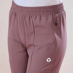 technosport Women Solid Maroon Track Pants image 4