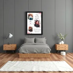 kushwaha creation Wood Wall Photo Frame image 2