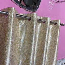 zaraloom 215 cm (7 ft) Door Polyester Room Darkening Curtain Single Curtain image 1