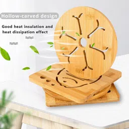dormico D-WOODEN-COASTER-BIG-A-009 Wooden Trivet image 4
