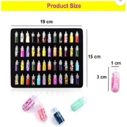 jollity Creative Spark 48 Bottle Nail Art and DIY Craft Set – Glitter, Beads & More image 3