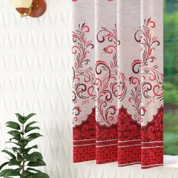panipat textile hub 153 cm (5 ft) Polyester Semi Transparent Window Curtain Single Curtain image 1
