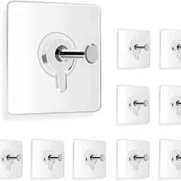 e-ecl Self Adhesive Strong Sticky Wall Hooks for Hanging Kitchen, Bathroom Accessories Hook 13-picture-19