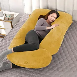 victostar pregnancy pillow Microfibre Solid Pregnancy Pillow Pack of 1-picture-15