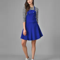 absorbing Women Blue Dungaree-picture-22
