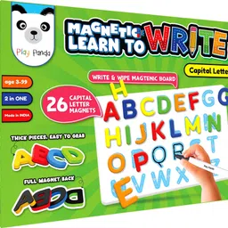 play panda Magnetic Learn To Write 2-In-1 Capital Letters Set With Write & Wipe-picture-11