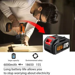 rexmon Cordless 48V Electric Pressure Washer Power battery & charger Pressure Washer image 5
