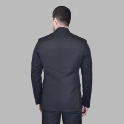 metronaut Men Solid Mandarin Casual Blazer image 2