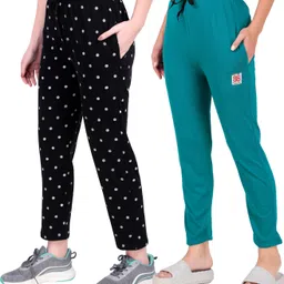 fashionhousets Pack of 2 Women Solid Multicolor Track Pants-picture-23