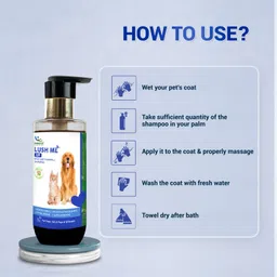 natural remedies Lush Me Up Mild Anti-Hairfall Shampoo for Dogs, Cats & Pups 175 ml Anti-dandruff Fresh Dog Shampoo image 2