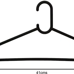 the ubals Multipurpose Plastic Cloth Hanger Plastic Saree Pack of 12 Hangers For Saree image 4