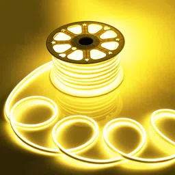 newness 300 LEDs 5 m Yellow Steady Strip Rice Lights image 2