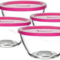 toy street Glass Storage Bowl Bowl sets with Lid Glass Storage Bowl (Clear, Pack of 4)-picture-28