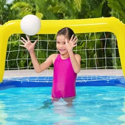 Water Polo Swimming Pool Game Set Multicolor Inflatable Hoppers & Bouncer-image-97